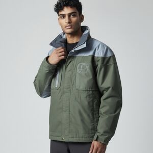 Burton Jacket zip front gorpcore winter Snowboarding Ski Bio-Lite  green Sz XS